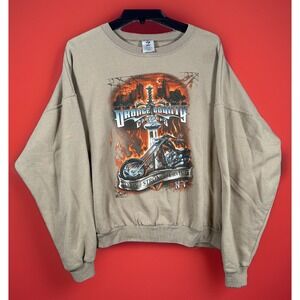 Jerzees Property Of Orange County Choppers Men XL 90s Vintage Motorcycle Sweater